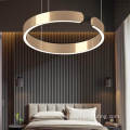 Led Ring Chandelier Modern Stainless Steel Pendant Lamp